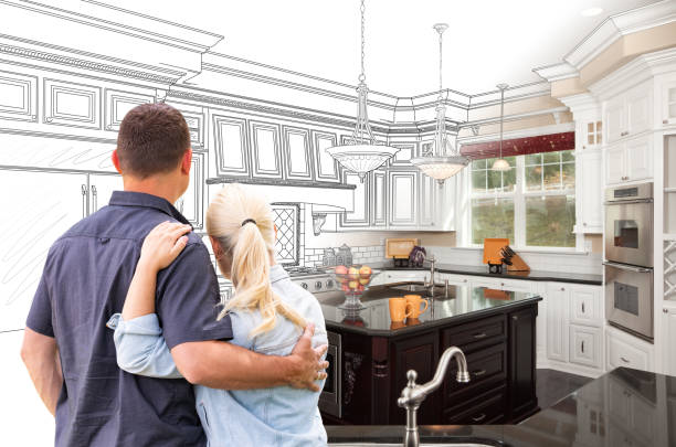 Professional Cabinet Refacing technician working in Glenwood City, WI